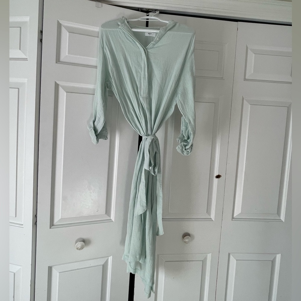 NWOT MIKOH Beach cover up dress in mint/seafoam